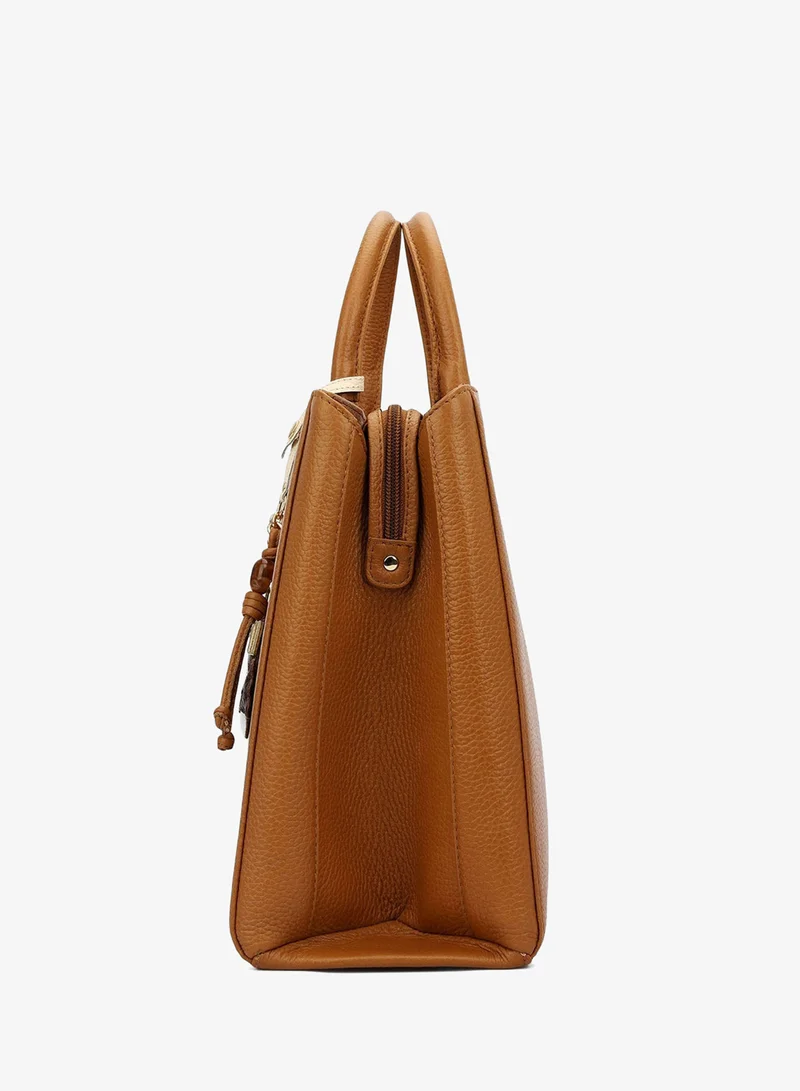 Da Milano Caramel Le Pliage Top Handle Bag (M) for Women | Best Price UAE