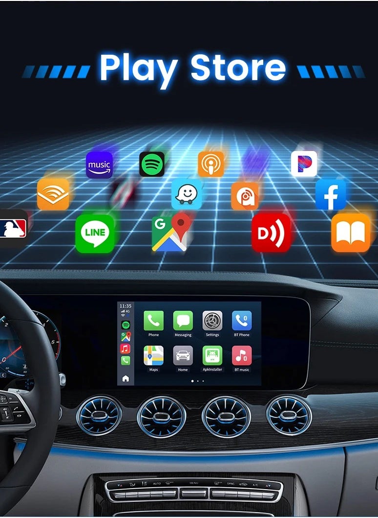 Carlinkit - CarPlay AI Box Android 13 4+64GB/8+128GB TV Wireless CarPlay And Android Auto SDM6125 4G LTE Netflix YouTube Google Play IPTV FOTA - Image 1