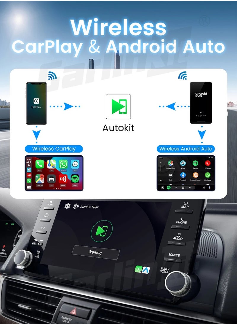 Carlinkit - CarPlay AI Box Android 13 4+64GB/8+128GB TV Wireless CarPlay And Android Auto SDM6125 4G LTE Netflix YouTube Google Play IPTV FOTA - Image 1