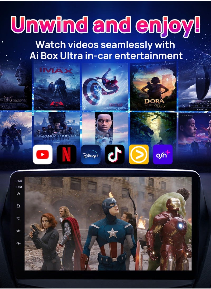 Carlinkit - CarPlay AI Box Android 13 4+64GB/8+128GB TV Wireless CarPlay And Android Auto SDM6125 4G LTE Netflix YouTube Google Play IPTV FOTA - Image 1