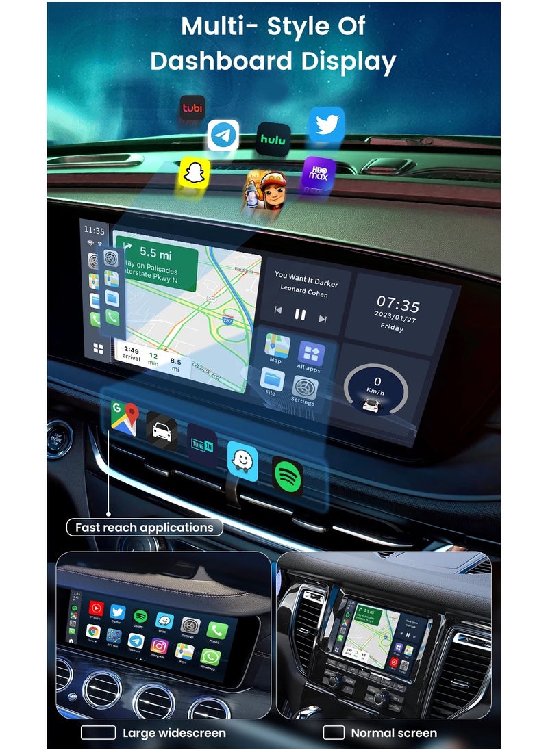 Carlinkit - CarPlay AI Box Android 13 4+64GB/8+128GB TV Wireless CarPlay And Android Auto SDM6125 4G LTE Netflix YouTube Google Play IPTV FOTA - Image 1