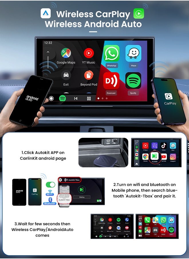 Carlinkit - CarPlay AI Box Android 13 4+64GB/8+128GB TV Wireless CarPlay And Android Auto SDM6125 4G LTE Netflix YouTube Google Play IPTV FOTA - Image 1