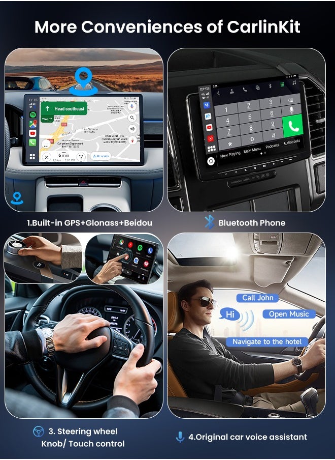 Carlinkit - CarPlay AI Box Android 13 4+64GB/8+128GB TV Wireless CarPlay And Android Auto SDM6125 4G LTE Netflix YouTube Google Play IPTV FOTA - Image 1
