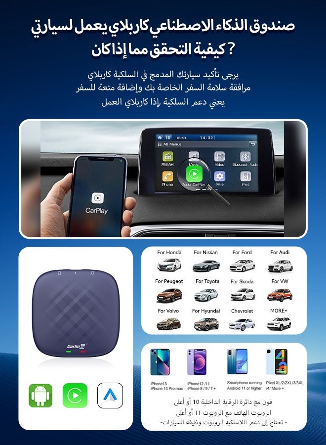 Carlinkit CarPlay AI Box Plus Android 13 4GB+64GB/8GB+128GB TV Wireless CarPlay&Android Auto SDM6125 4G LTE Netflix YouTube Google Play IPTV FOTA - Image 2