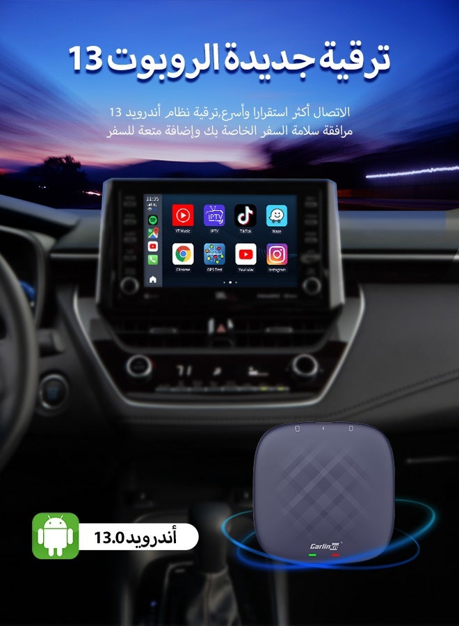 Carlinkit CarPlay AI Box Plus Android 13 4GB+64GB/8GB+128GB TV Wireless CarPlay&Android Auto SDM6125 4G LTE Netflix YouTube Google Play IPTV FOTA - Image 4