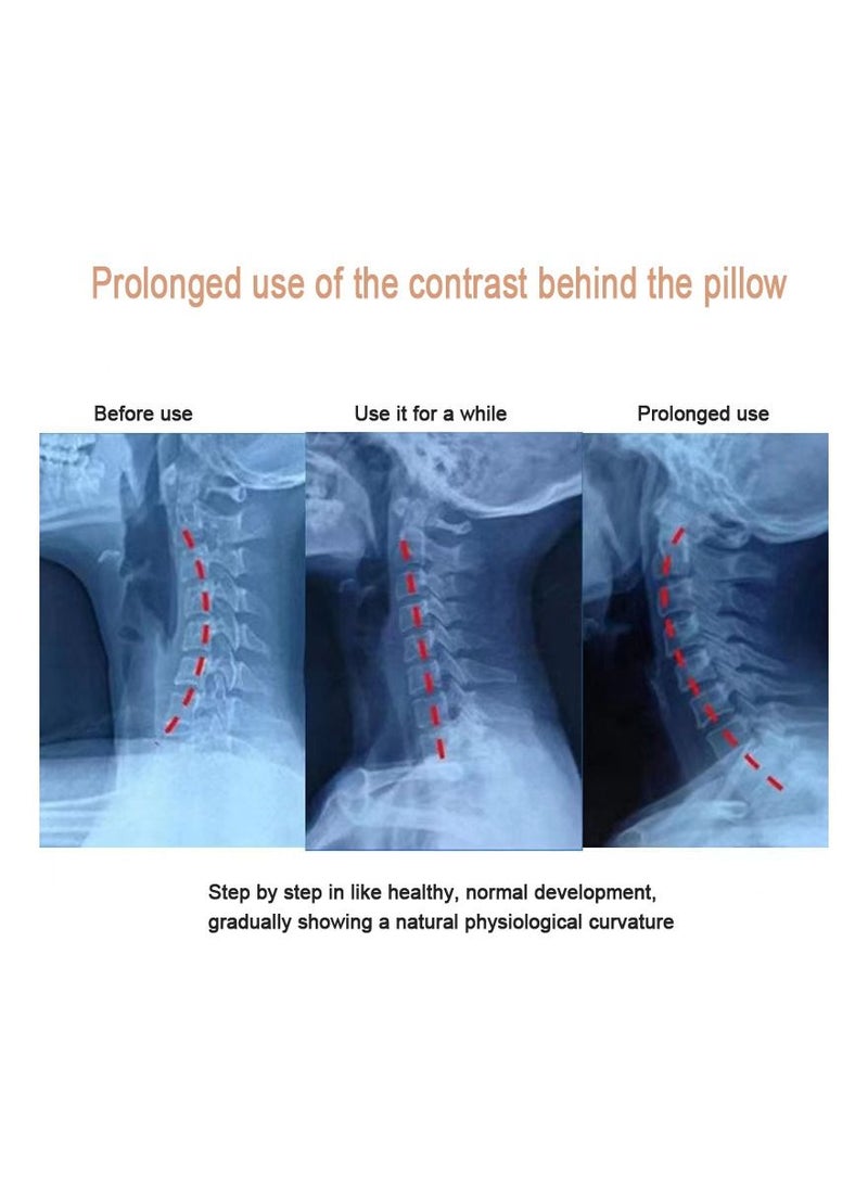 1-Piece Relieve Cervical Pain Wormwood Pillow, Old Coarse Fabric Pillow to Help Sleepping - Image 2