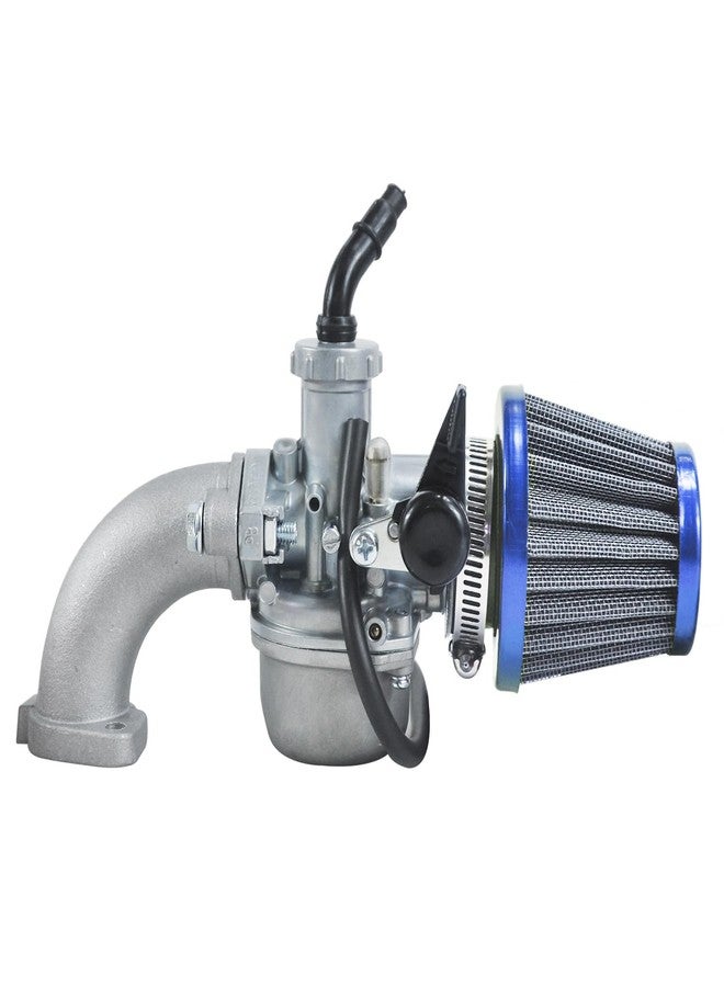 HOLATO PZ22 Carburetor Carb Air filter Throttle Handle Grips Cable Kit for 110cc 125cc XR50 CRF50 CRF50f CRF110 TaoTao DB14 DB24 SSR110 SSR125 Coolster Apollo Pit Dirt Bike Chinese 4 Wheeler ATV Blue - Image 3