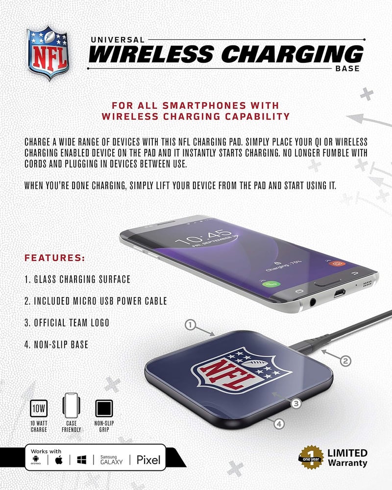 SOAR NFL Cell Phone Cell Phone Wireless Charging Pad V.2 - Image 4