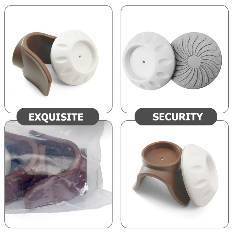 4 Pack White U Shaped Wall Protector for Indoor Safety and Pet Gate Support - Image 4
