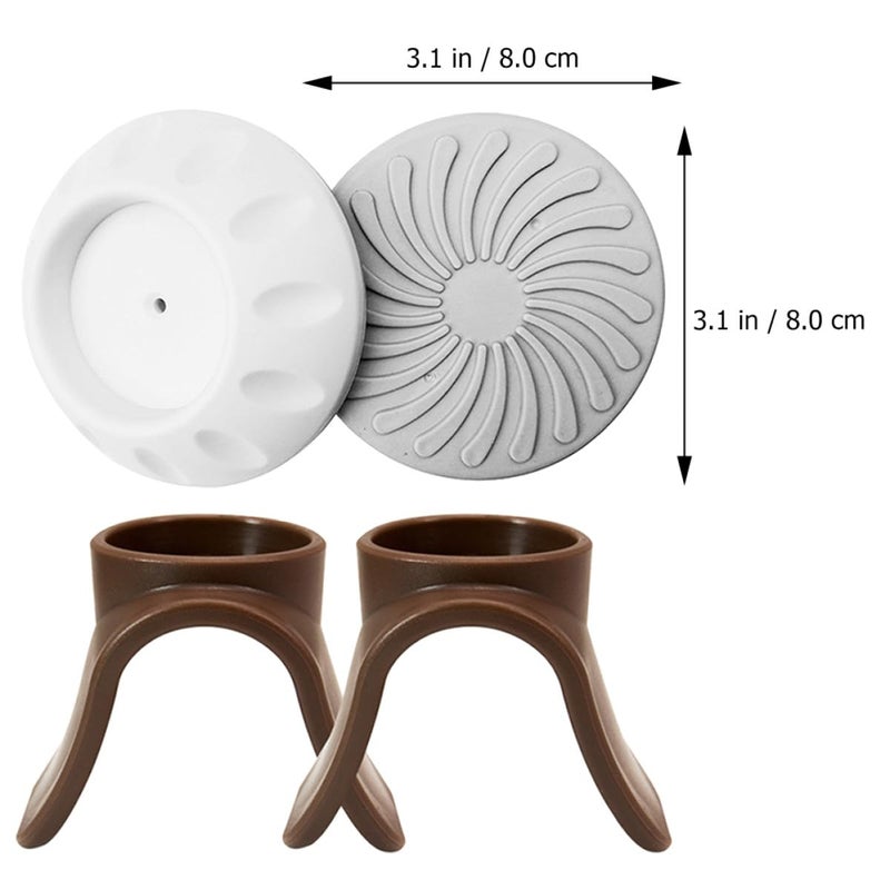4 Pack White U Shaped Wall Protector for Indoor Safety and Pet Gate Support - Image 3