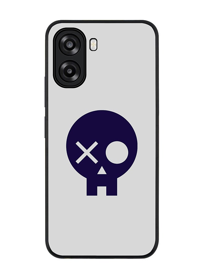 Stylizedd For Oppo A6x 5G / A6x 4G Case,Slim fit Camera Protection, Shockproof Thin Phone cover  - Skull Patch - Image 1