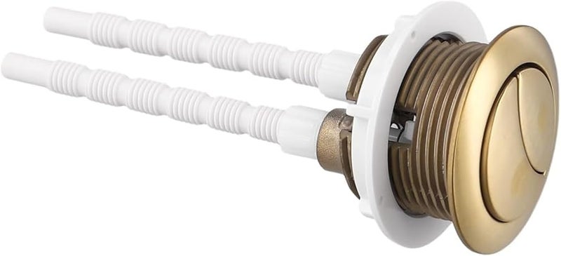 Brushed Gold Toilet Flush Button 38mm Easy Install Efficient Flushing Modern Bathroom Decor - Image 5
