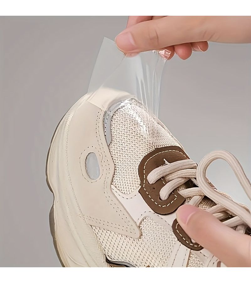 30 Heart Shaped Shoe Covers 30 Pieces Self Adhesive Transparent Rain Protection Easy to Apply Remove - Image 5