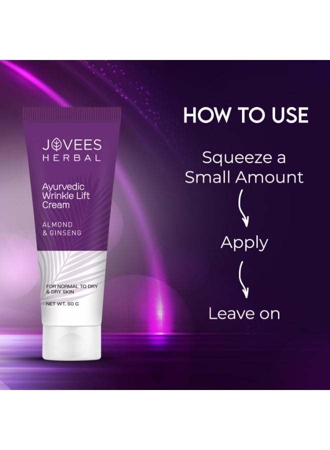 Jovees Herbal Almond & Ginseng Wrinkle Lift Face Cream | Anti-Wrinkle 60g - Image 2