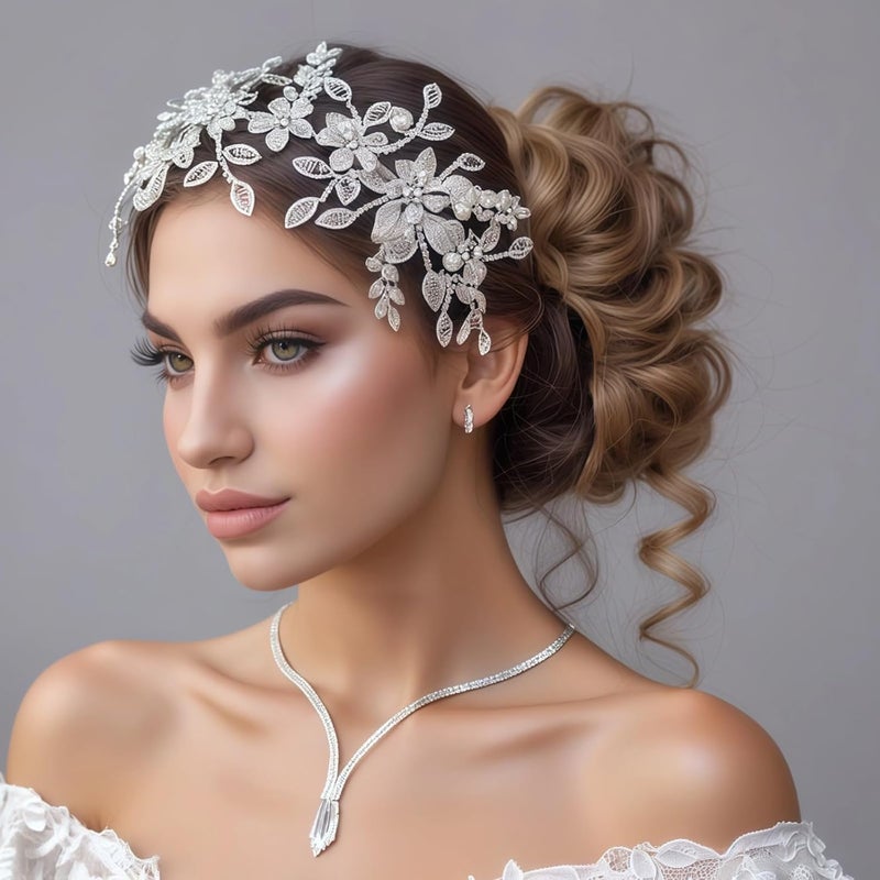 32Cm Long Wedding Headpiece, Elegant Hair Accessory for Brides, Perfect for Special Ocns and Bridal Parties - Image 3