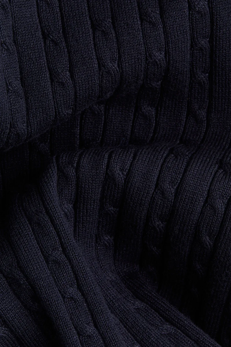 اتش اند ام كنزة محبوكة بنمط الحبال