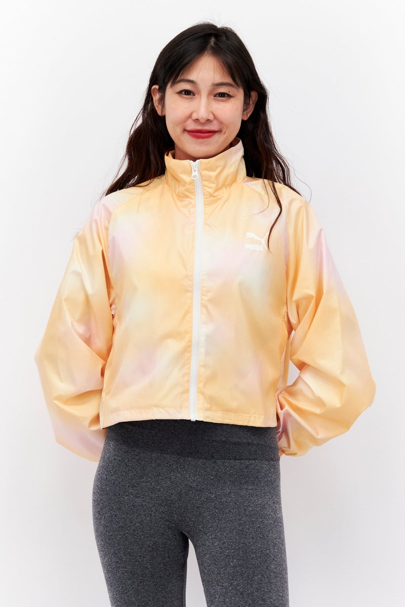 PUMA Women Sportswear Fit Training Windbreaker Jacket, Orange - Image 1
