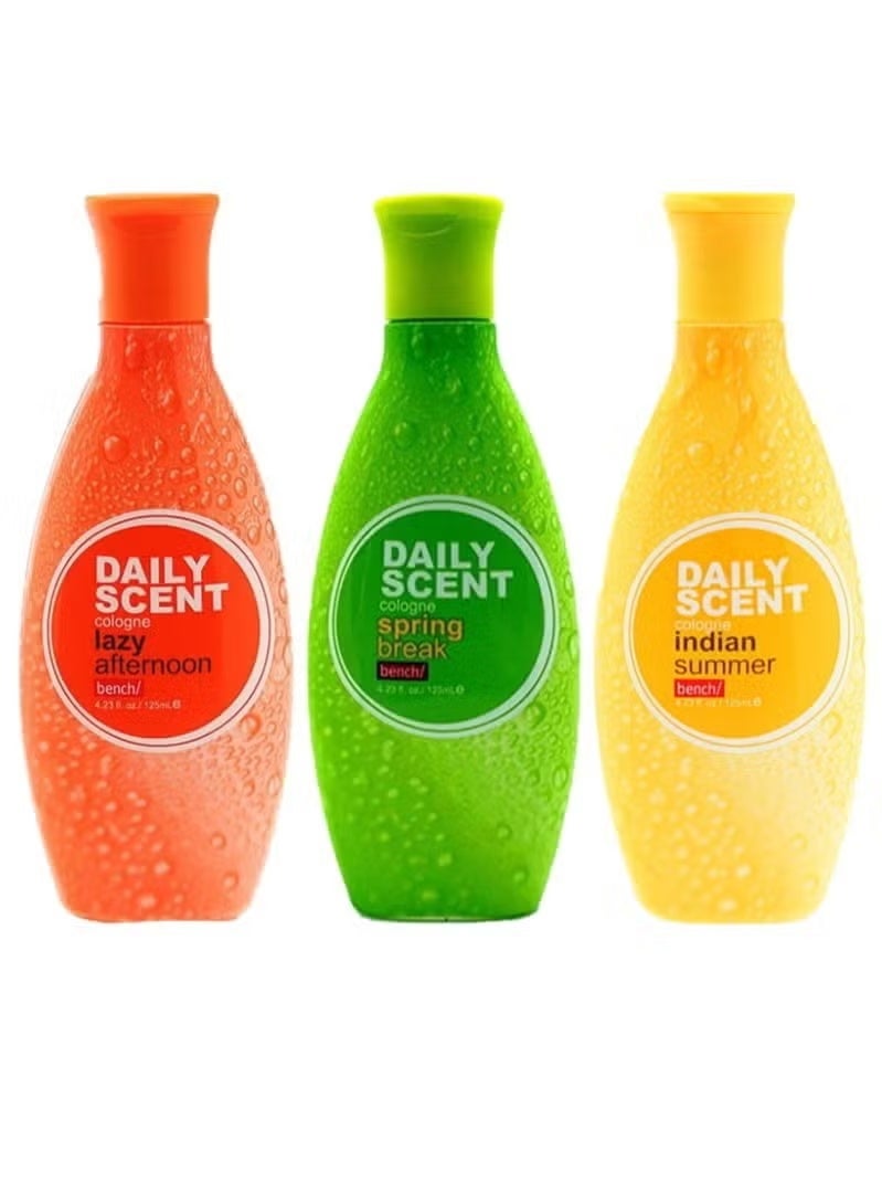 Bench 3-Piece Daily Scent Punch Daily Body Mist Cologne Multicolour 125 ml