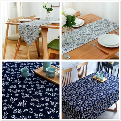 LOVOUS Linen Floral Fabric by The Yard - Upholstery Fabric by The Yard Sewing Quilting Fabric 62 Inch Width for Chairs Sofas Tablecloth Curtains Reupholstery DIY Projects - 1 Yard - Image 3