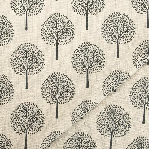LOVOUS Linen Floral Fabric by The Yard - Upholstery Fabric by The Yard Sewing Quilting Fabric 62 Inch Width for Chairs Sofas Tablecloth Curtains Reupholstery DIY Projects - 1 Yard - Image 1