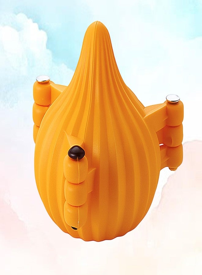 Oc9 Plastic 3 Fold Modak Maker Mould/Laddoo Moulder/Chocolate Modak Shaper Sacha Set for Ganpati, Diwali, Dussehra, Ganesh Chaturthi and Other Festival Orange - Image 1