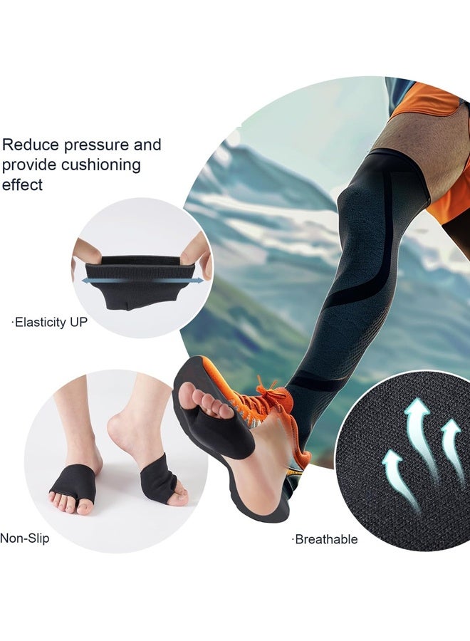2 Pairs Black Metatarsal Foot Pads for Women and Men, Foot Pads for Balls of Feet Cushions Pain Relief, Metatarsal Support - Image 2