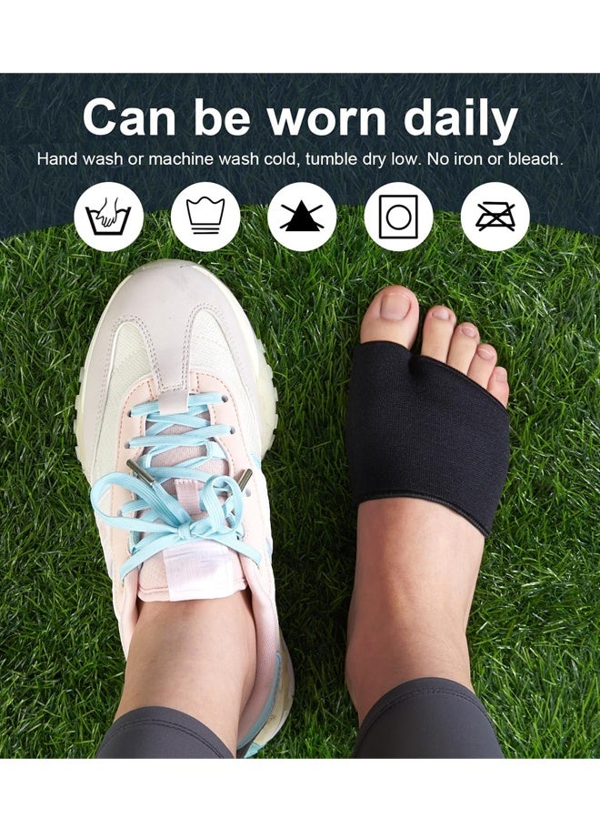 2 Pairs Black Metatarsal Foot Pads for Women and Men, Foot Pads for Balls of Feet Cushions Pain Relief, Metatarsal Support - Image 5