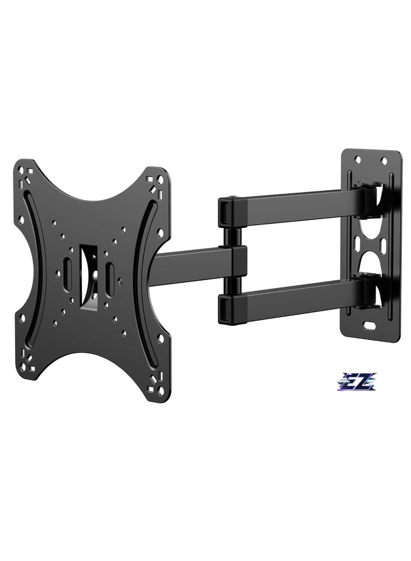 ELTRAZONE TV Wall Mount Swivelling Tilting Universal TV Mount for 14-42 Inch Flat & Curved TVs, up to 20 kg, Max VESA 400 x 400 mm Adjustable Tilt and Rotation TV Wall Mount - Image 1