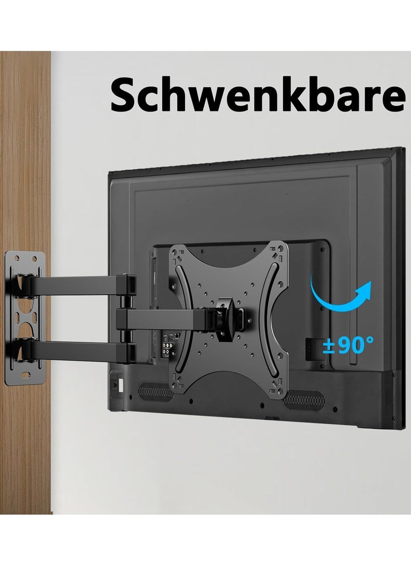 ELTRAZONE TV Wall Mount Swivelling Tilting Universal TV Mount for 14-42 Inch Flat & Curved TVs, up to 20 kg, Max VESA 400 x 400 mm Adjustable Tilt and Rotation TV Wall Mount - Image 5