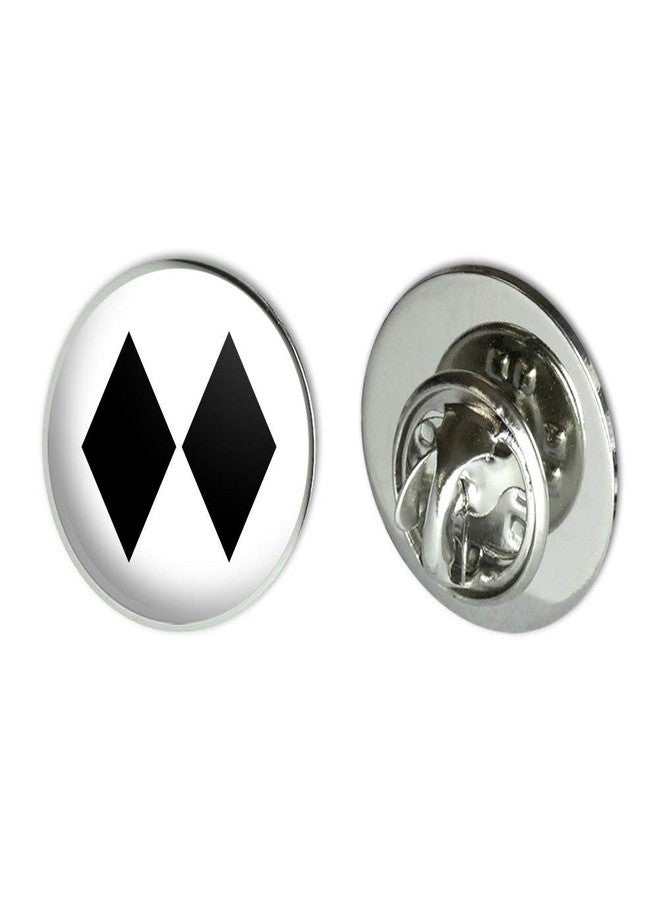 GRAPHICS & MORE Double Black Diamond Skiing Experts Only Metal 0.75" Lapel Hat Pin Tie Tack Pinback - Image 1