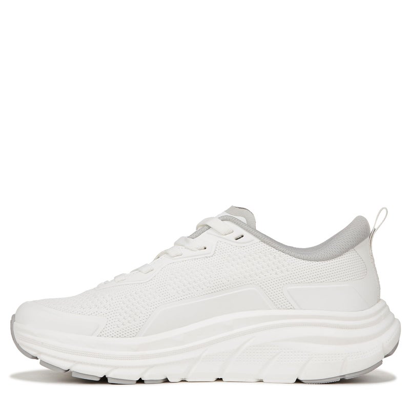 Vionic Women's Walker Walk Max Lace Upâ€“ Supportive Deep Cushioning Enhanced Performance Walking Sneaker White Fabric 7.5 Medium - Image 2