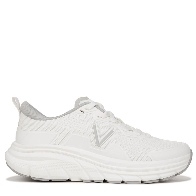 Vionic Women's Walker Walk Max Lace Upâ€“ Supportive Deep Cushioning Enhanced Performance Walking Sneaker White Fabric 7.5 Medium - Image 3