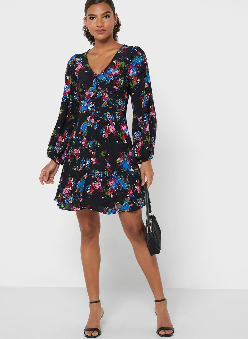 Oasis Floral Print Dress - Image 4