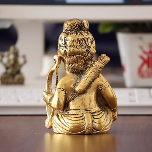 KridayKraft Metal Lord Shri Ramlala Statue for Pooja Room Mandir Temple Little Ram Murti Religious Idol for Home Office Décor Bal Ram Decorative Shopiece Figurines Sculpture for Gifting Purpose - Image 5