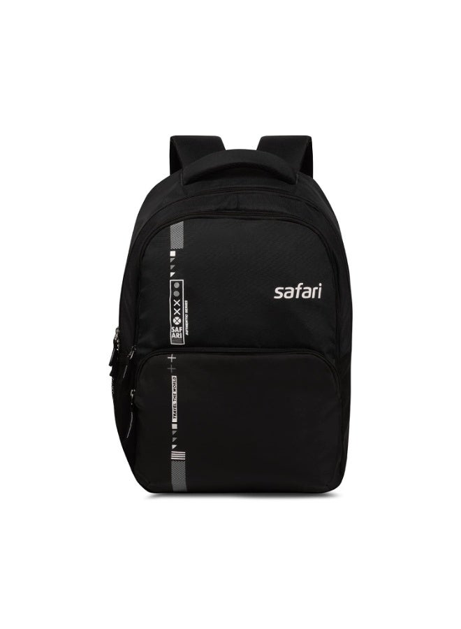 Safari Quill Large Laptop Backpack 26 Ltrs Water Resistant Fabric - Black - Image 1