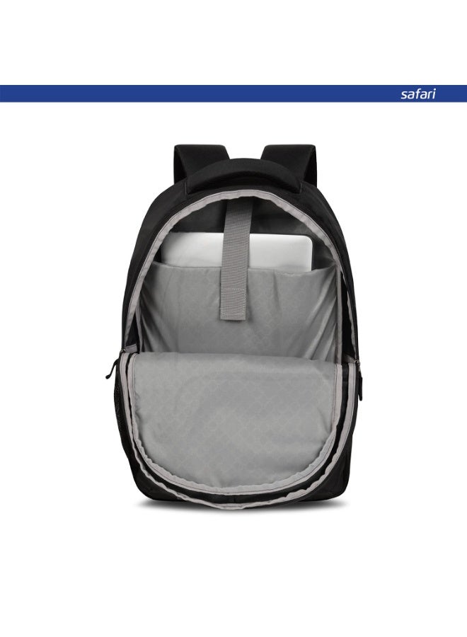 Safari Quill Large Laptop Backpack 26 Ltrs Water Resistant Fabric - Black - Image 4