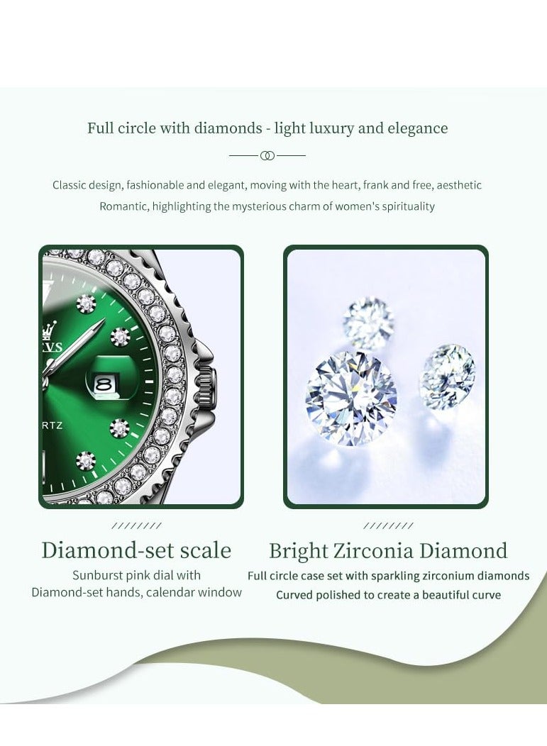 OLEVS Watches for Women Quartz Leather Water Resistant Analog Watch 9945 - Image 4