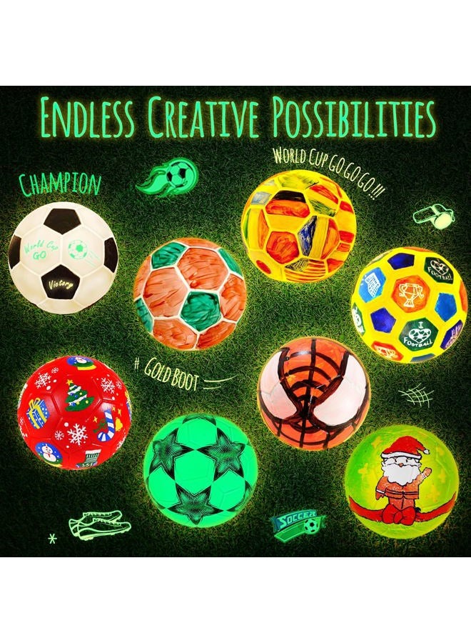 LAOESE Paint Your Own Soccer Ball Lamp Kit, Soccer Gifts 3D Night Light, Art Supplies Creativity Arts and Crafts for Kids Ages 8-12, Birthday Easter Gifts for Kids Boys Girls Ages 3 4 5 6 7 8 9 10 11 12+ - Image 2