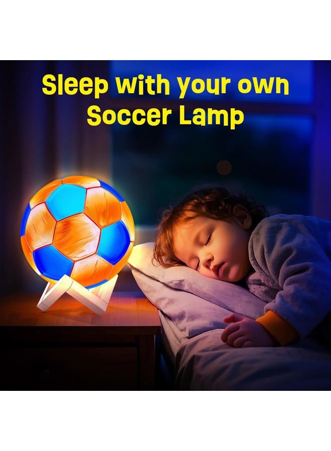 LAOESE Paint Your Own Soccer Ball Lamp Kit, Soccer Gifts 3D Night Light, Art Supplies Creativity Arts and Crafts for Kids Ages 8-12, Birthday Easter Gifts for Kids Boys Girls Ages 3 4 5 6 7 8 9 10 11 12+ - Image 5