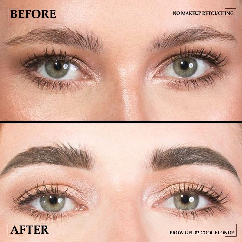 BINGBRUSH Tinted Thickening Brow Mascara,Brow Fast Sculpt,Waterproof, Transfer-proof, Brush to Fill in Eyebrows and Cover Gray Hairs - Cruelty Free - Light Medium Brown (1pc 02 Cool Blonde) - Image 3