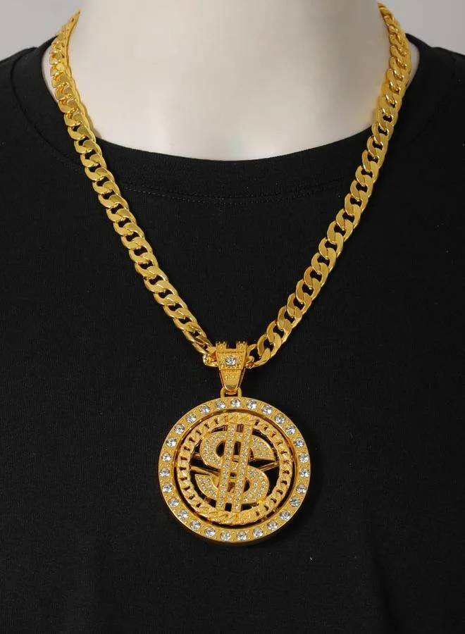 تايك تو قلادة مزينة بدلاية نص دولار للرجال