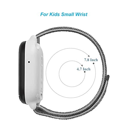 Orisell Kids Watch Band Compatible for SyncUp Kids Watch Bands, 20mm Boy Girl Smart Watch Band Replacement with Quick Realease Pins, Breathable Hook&Loop Nylon Sport Style (Black) - Image 4