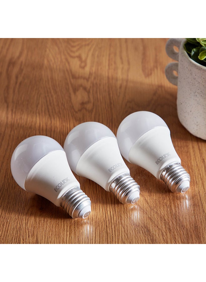 ECOLINK 8W E27 3-Piece Daylight LED Bulb Set 18.5 x 10.5 x 6 cm  - Image 2