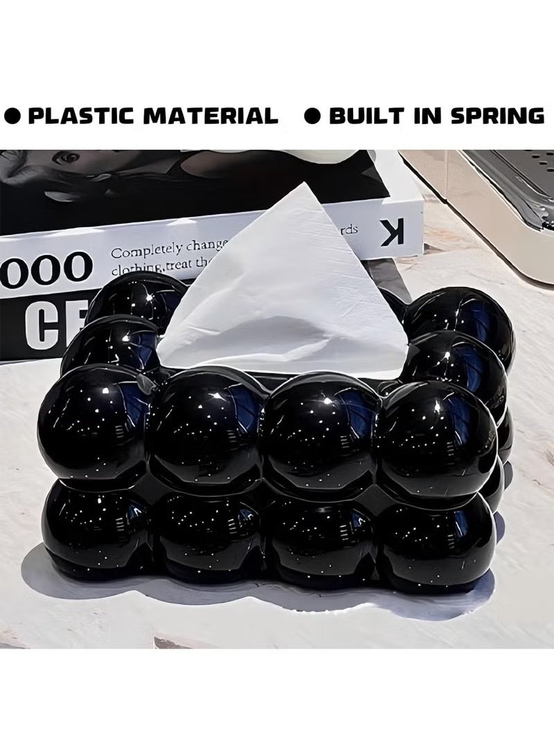 Tissue Organizer Bubble Tissue Box Tissue Dispenser Rectangular Tissue Holder for Car Bathroom Table Party Home Office Restaurant - Image 2
