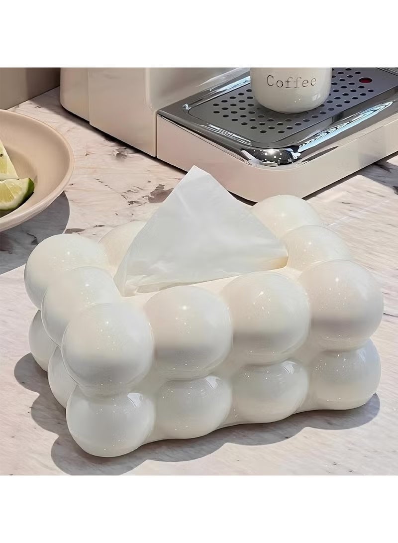 Tissue Organizer Bubble Tissue Box Tissue Dispenser Rectangular Tissue Holder for Car Bathroom Table Party Home Office Restaurant - Image 3