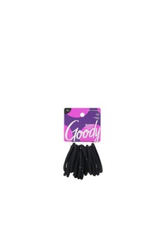 Goody Goody Super Stretch Thick Hair Black Elastics, 15CT 