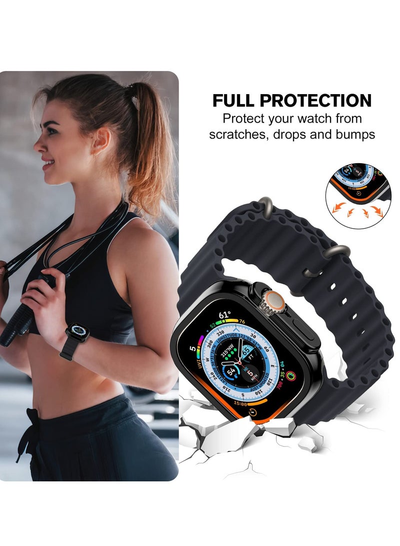 KASTWAVE Case Compatible for Apple Watch Ultra Case 49mm and Screen Protector, Soft TPU Waterproof Touch Sensitive, Anti-Scratch for Apple Watch Ultra Case for Men Women (Ultra 49mm) - Image 5