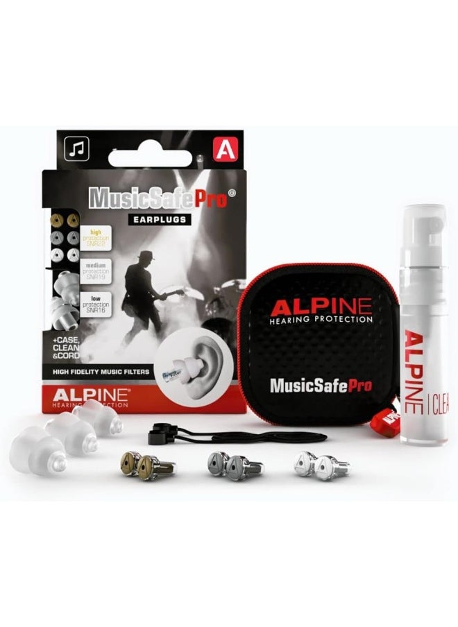 Alpine Musicsafe Pro Ear Plugs - Reusable Earplugs - Clear  - Image 1