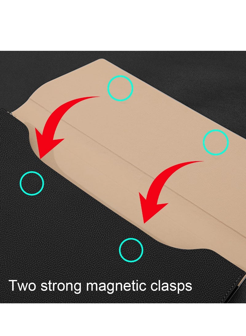 SYOSI PU Leather A4 File Folder, Document Portfolio Holder Waterproof Portfolio Envelope Folder for A4 Letter Size Magnetic Closure Leather Envelope - Image 5