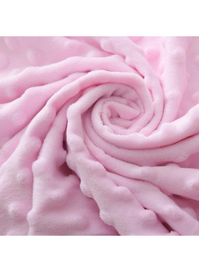 Gina Era Baby Blankets for Boys Girls 30 * 40″, Super Soft Comfy Blankets Double Layer with Dotted Backing for Toddler, Nursery Bed Blanket Stroller Crib Shower Gifts for Newborn (Pink Elephant) - Image 3